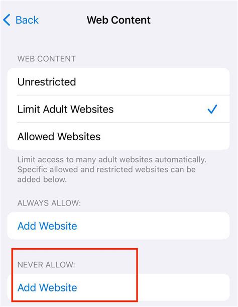how to block dating sites on iphone